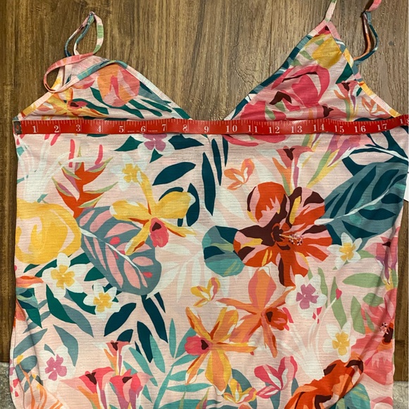 Hurley Floral Pop V-neck Slip Dress - Picture 7 of 10